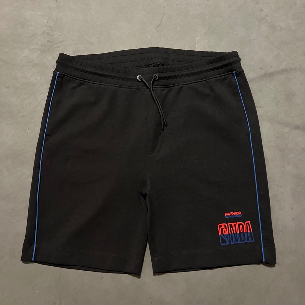 Hugo BOSS x NBA Men's Shorts Black Drawstring XXXL 3XL‎ Lounge